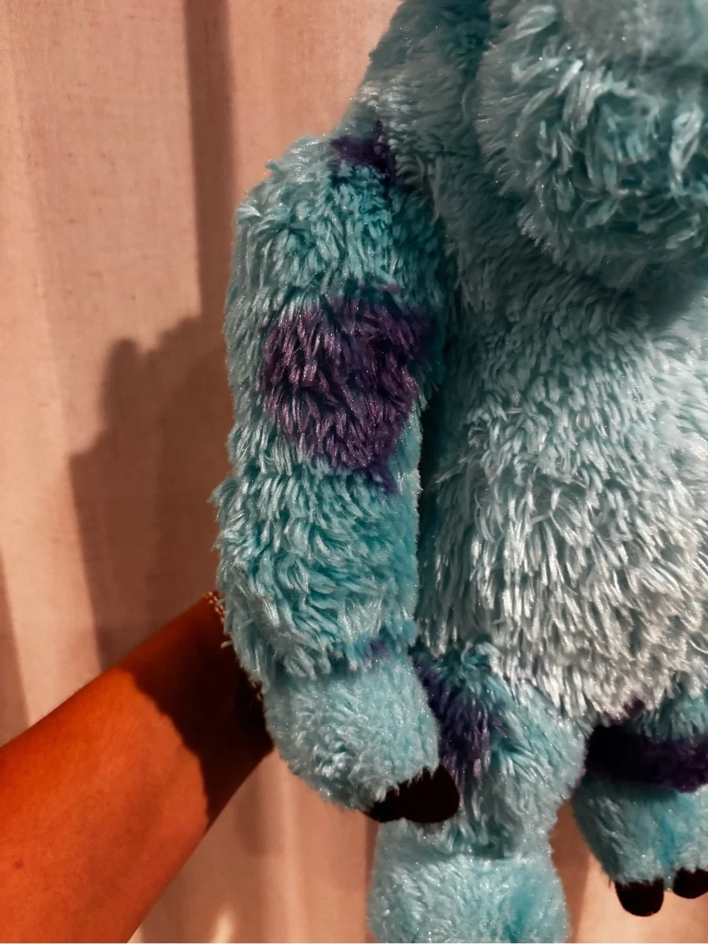 Disney Sulley Plush Toy - Light Blue & Purple Spots